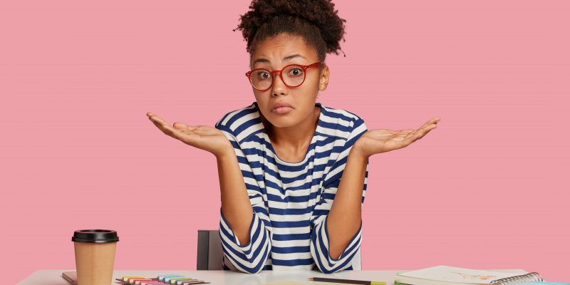 An image of a puzzled student to demonstrate